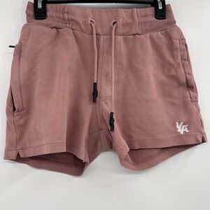 YoungLA Mens 126 Interlock Shorts Size Small Pink Bodybuilding Drawstring Sweat